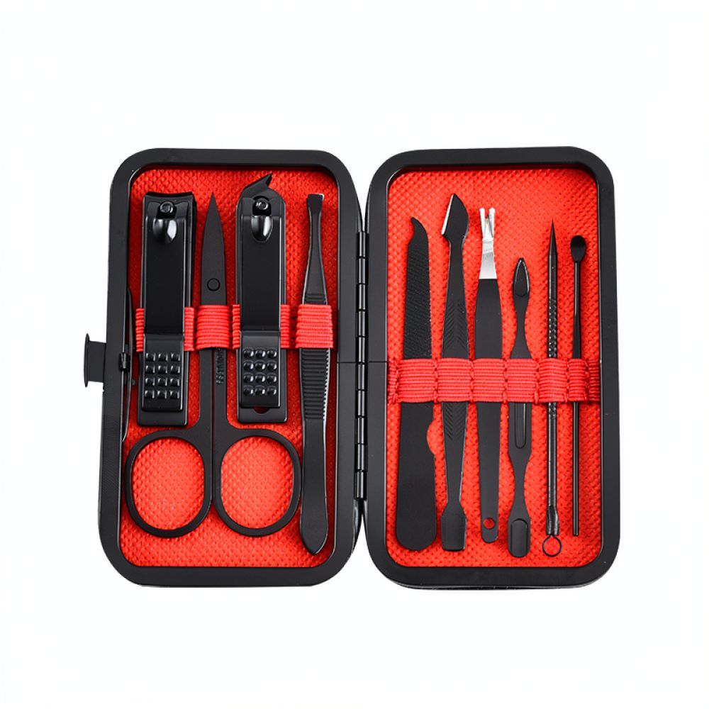 Mens Grooming Travel Kit - Profesjonalny zestaw narzędzi do pielęgnacji paznokci,