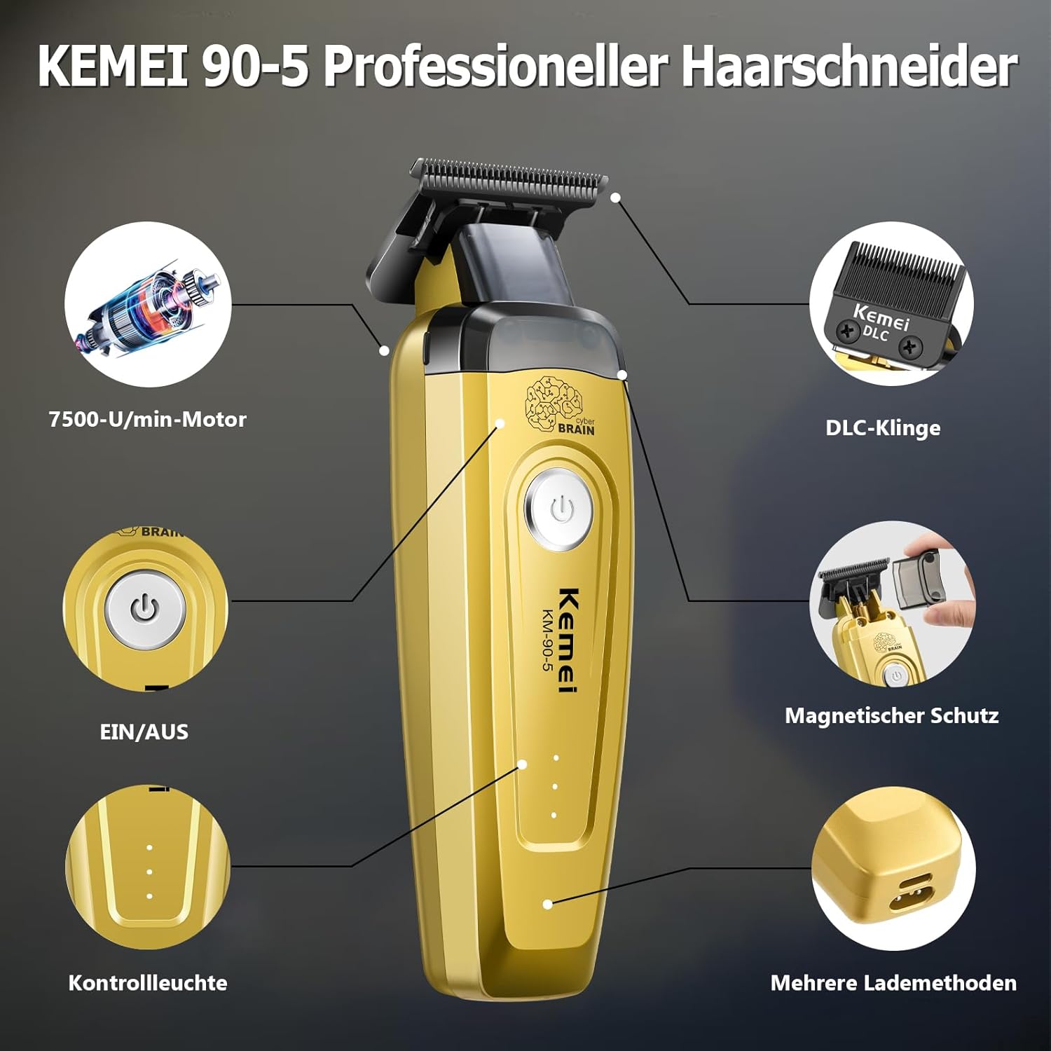 Trymer do włosów KEMEI dla męż – Electric Shaver Rotary recenzja i cena